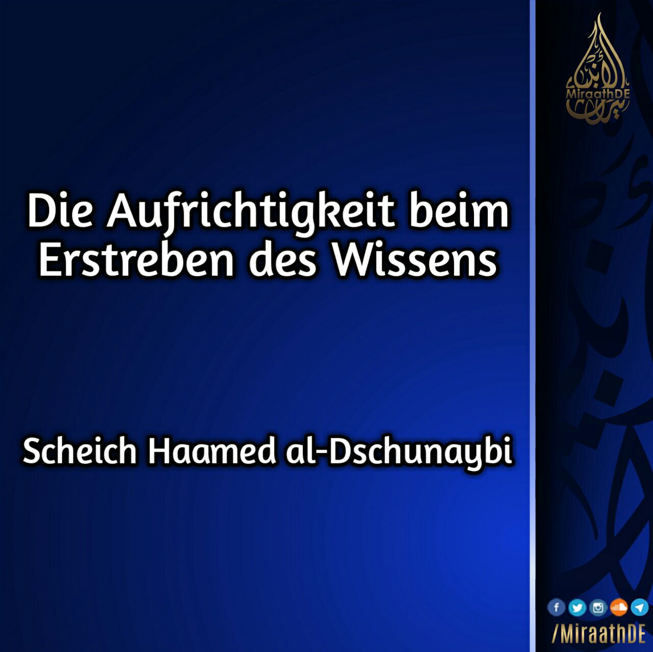 aufrichtigkeit wissen haamed