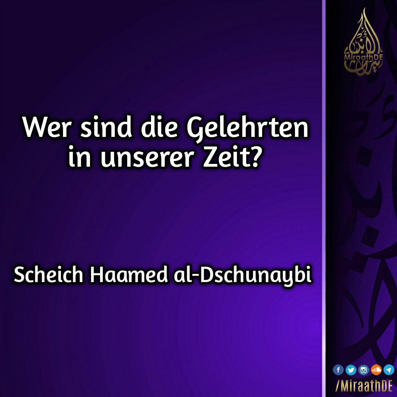 gelehrten zeit haamed