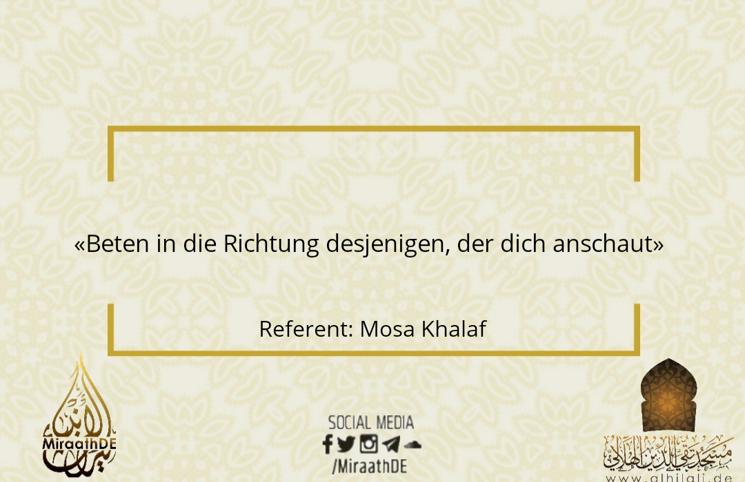beten in die richtiung anschauen