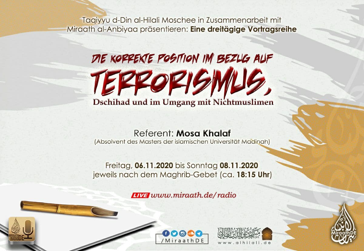 korrekte positon terrorismus mosa khalaf