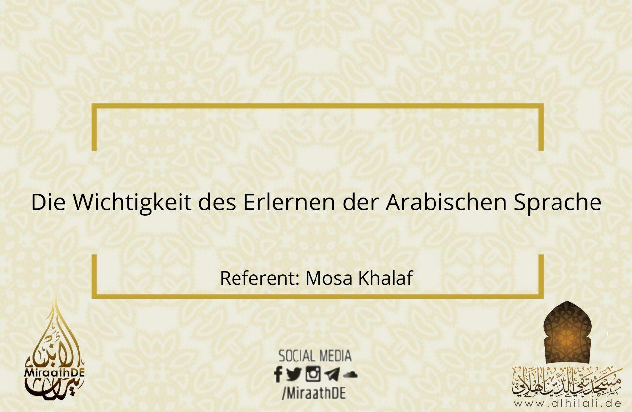 wichtigkeit arabisch