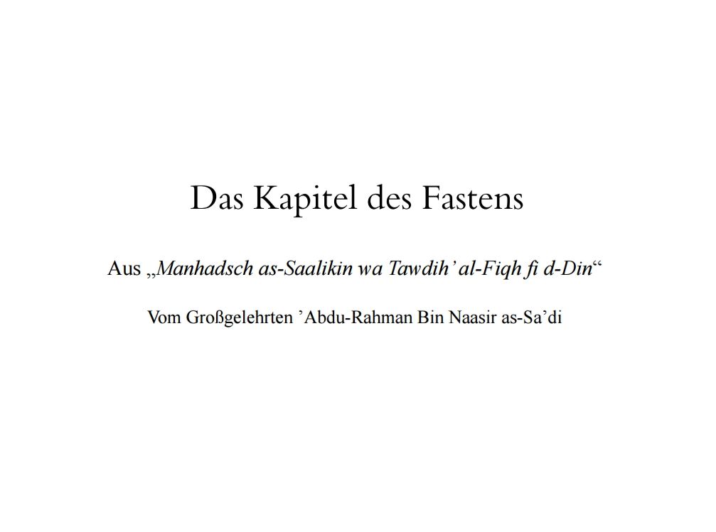 kapitel fasten